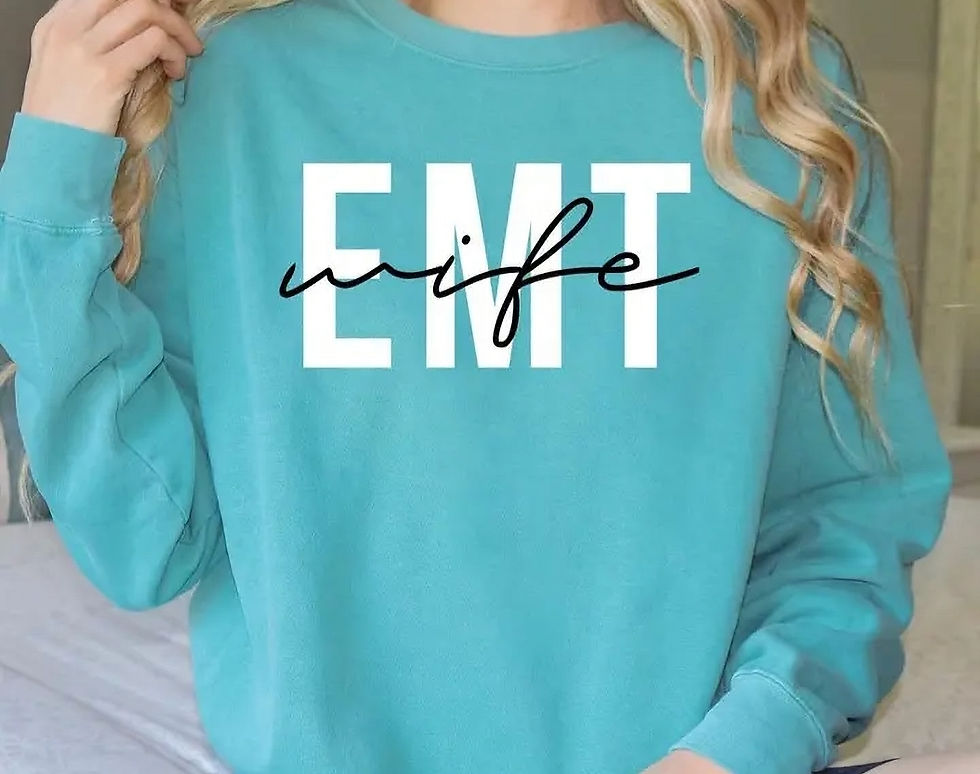 Thumbnail: EMT Wife Comfort Colors® Sweatshirt