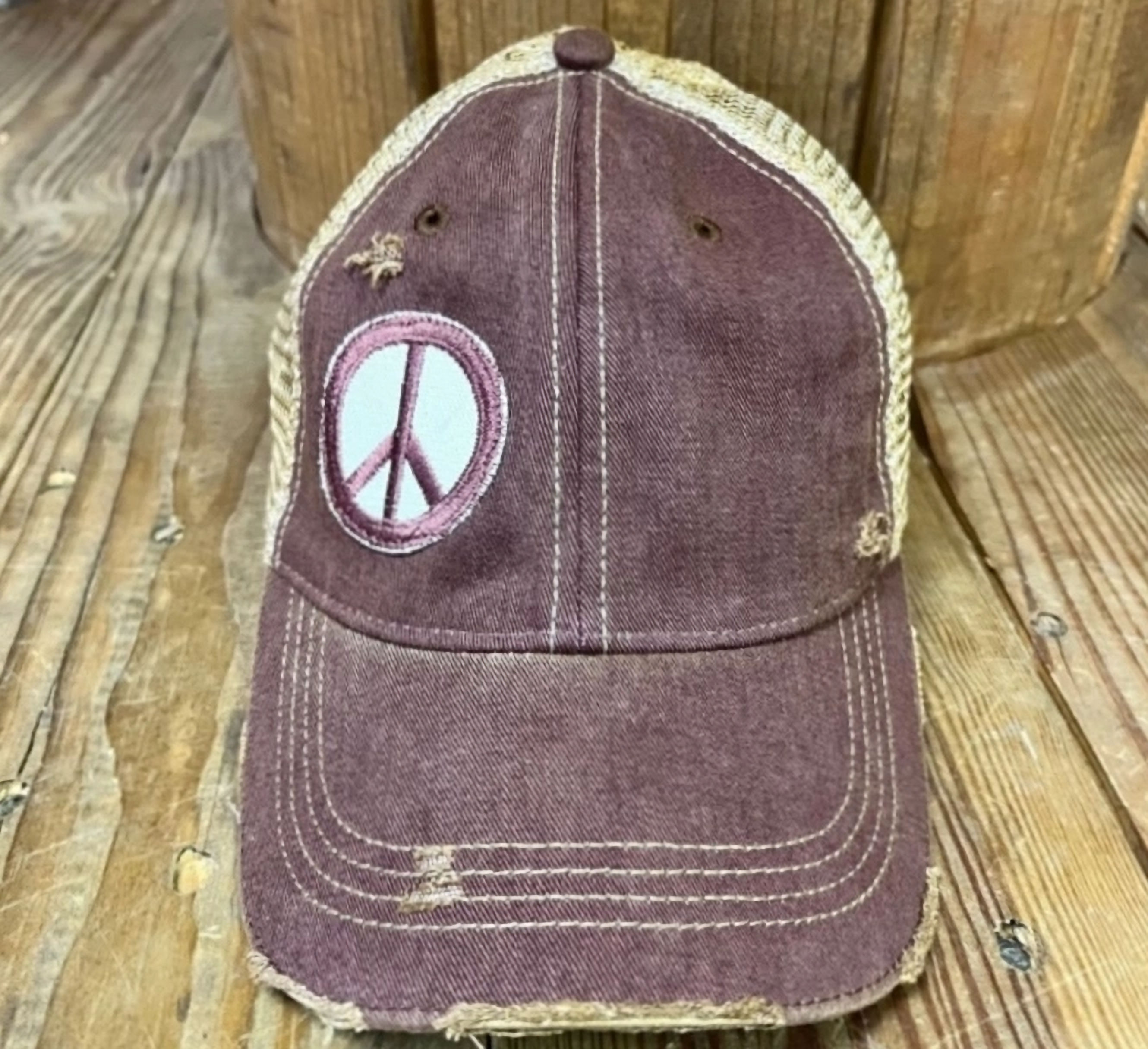 Peace Sign Trucker Hat