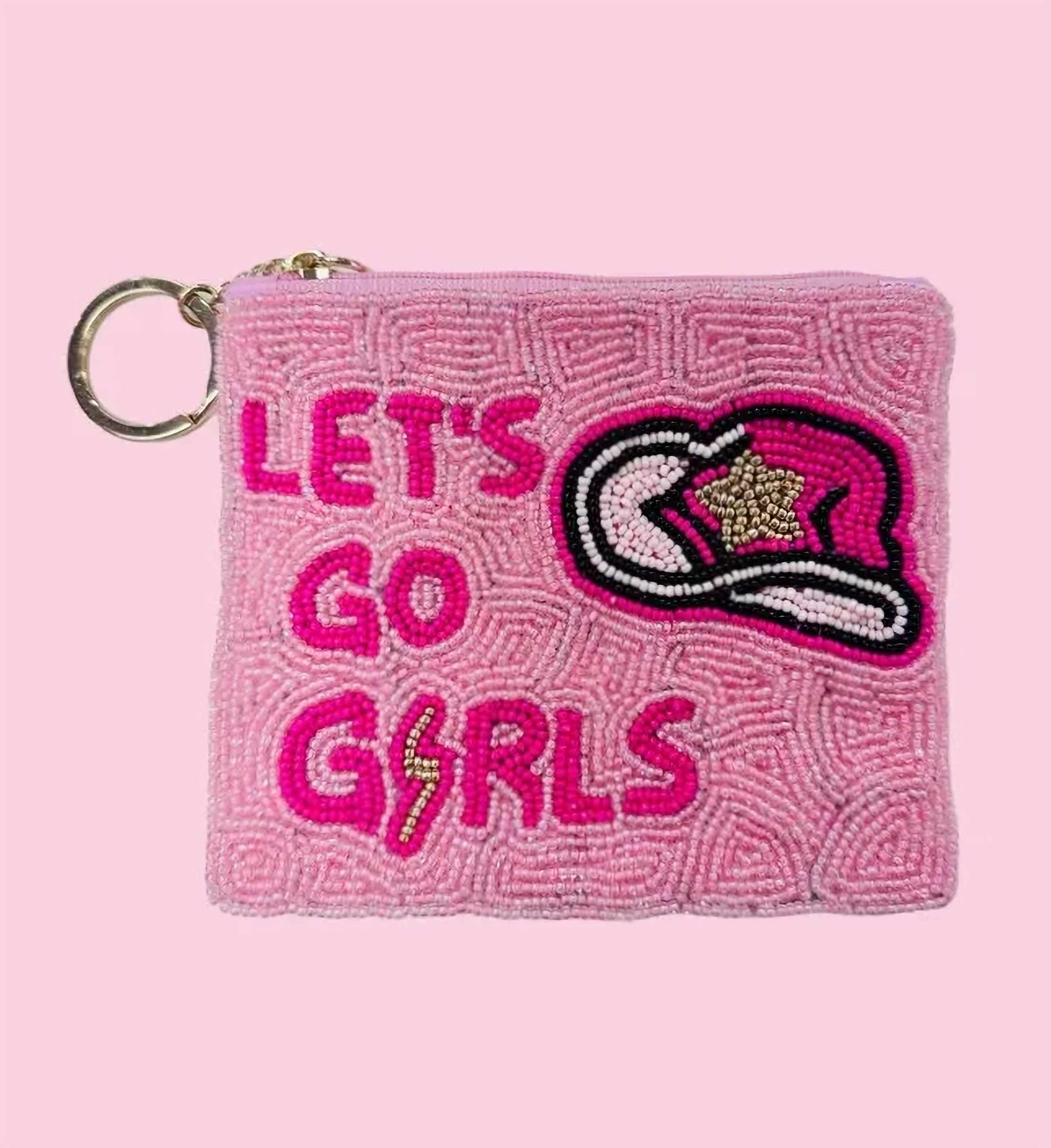 Let's Go Girls Beaded Coin Purse