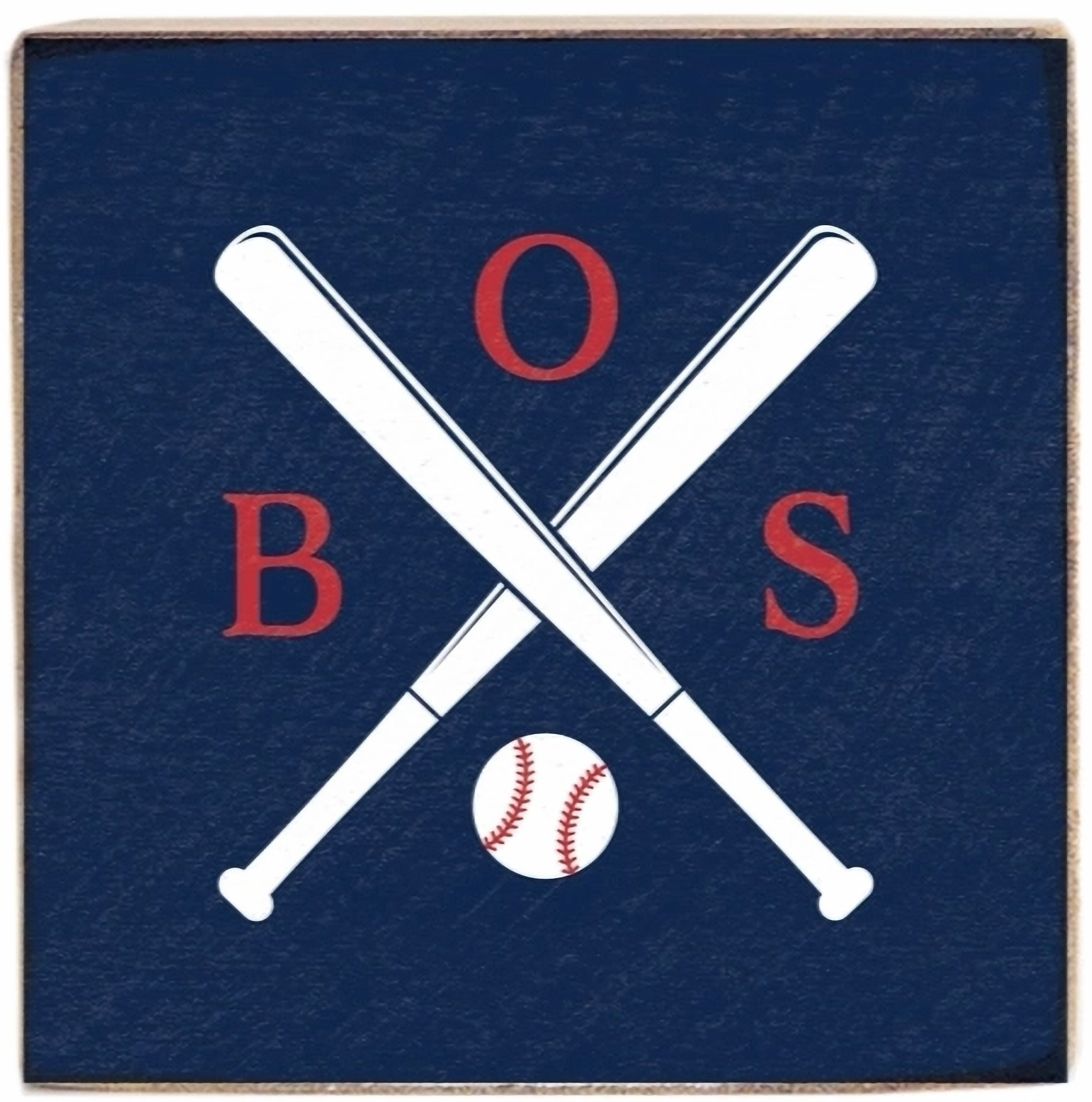 Boston Baseball Bats Block Sign