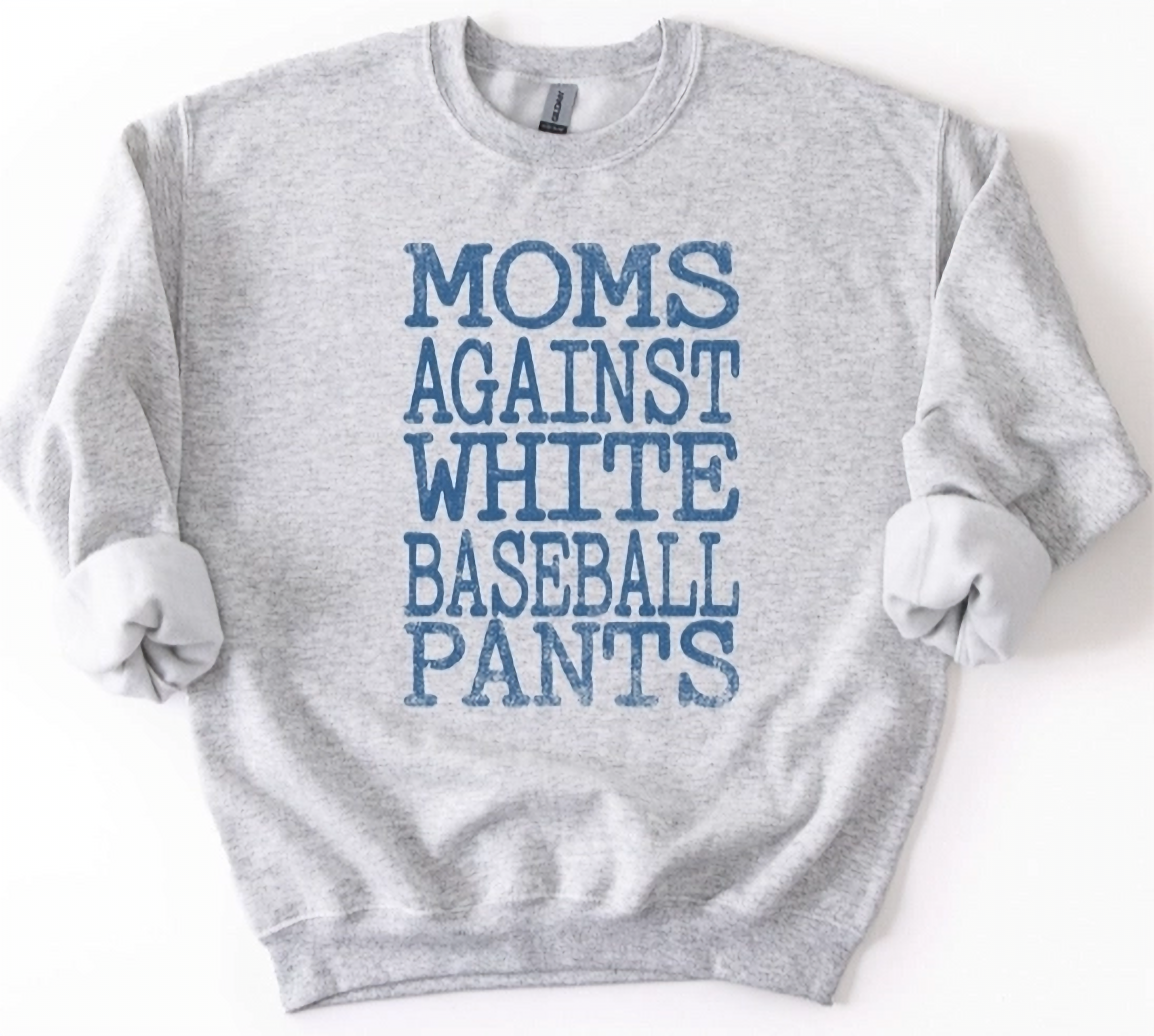 Moms Against White Baseball Pants Sweatshirt
