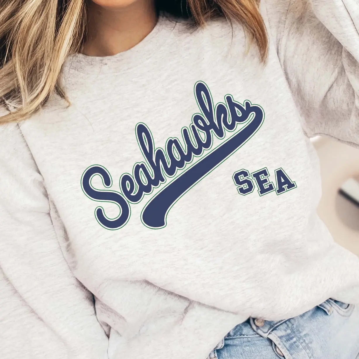 Seahawks Script Graphic Sweatshirt