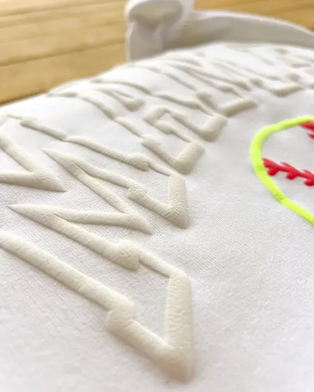 close up of the 3D design