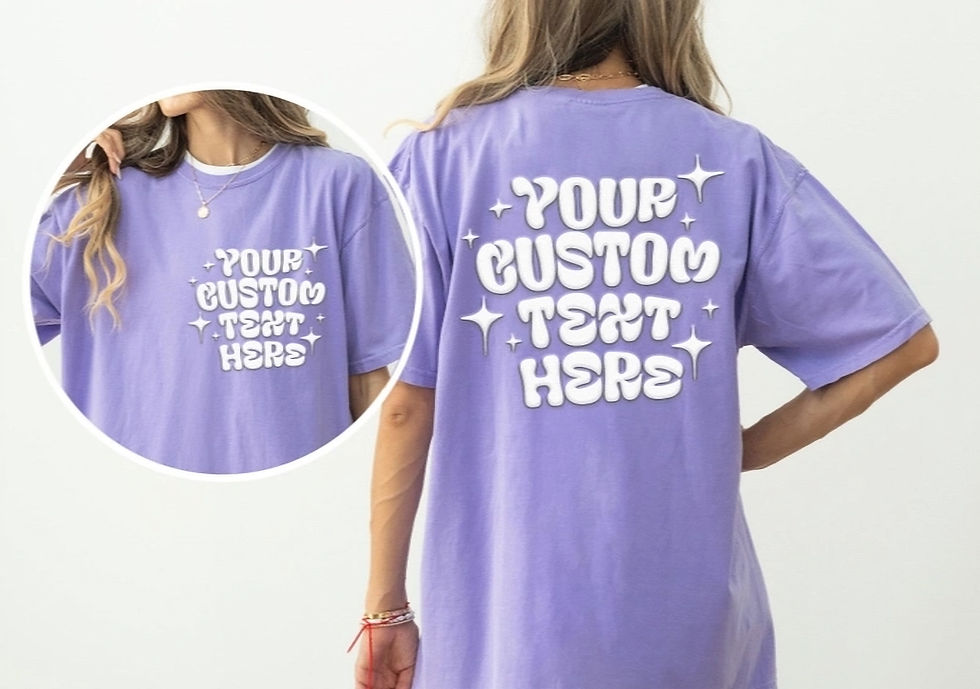 Thumbnail: Custom Embossed Puff Print Tee