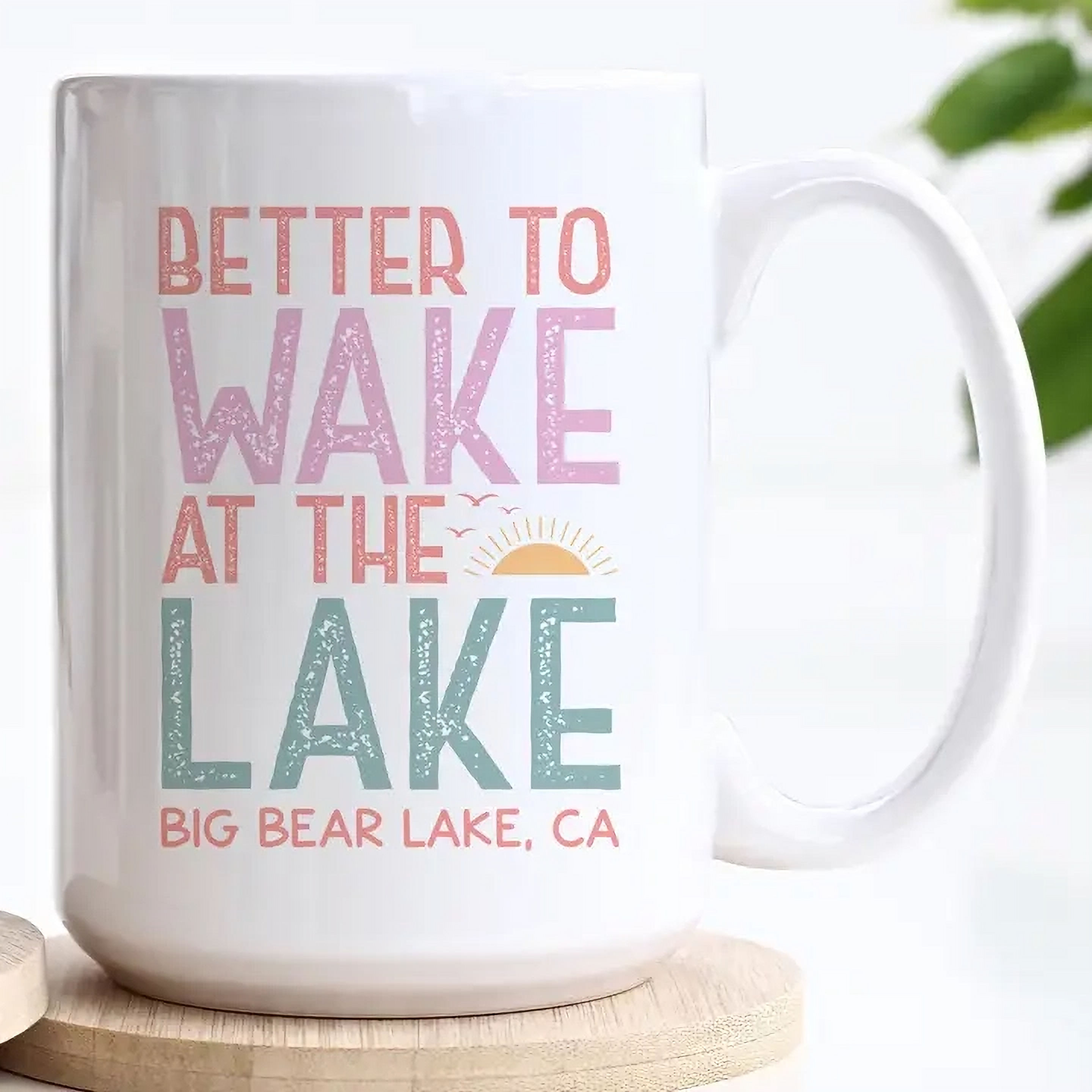 15oz Wake At the Lake Custom Ceramic Mug