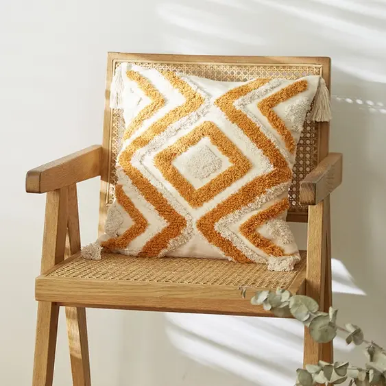 Thumbnail: Cotton Linen Throw Pillows (Set of 2)