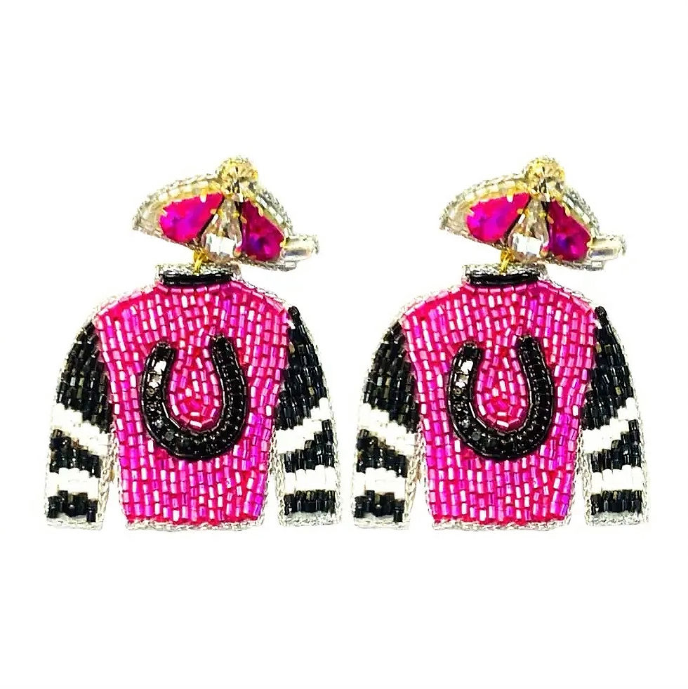 Thumbnail: Derby Jersey Silk Earrings