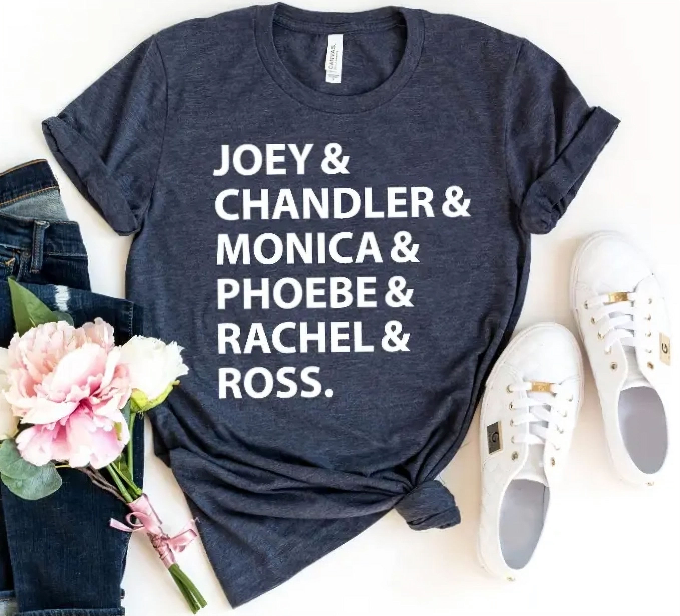 Joey & Chandler & Monica & Phoebe & Short-Sleeved Graphic Tee