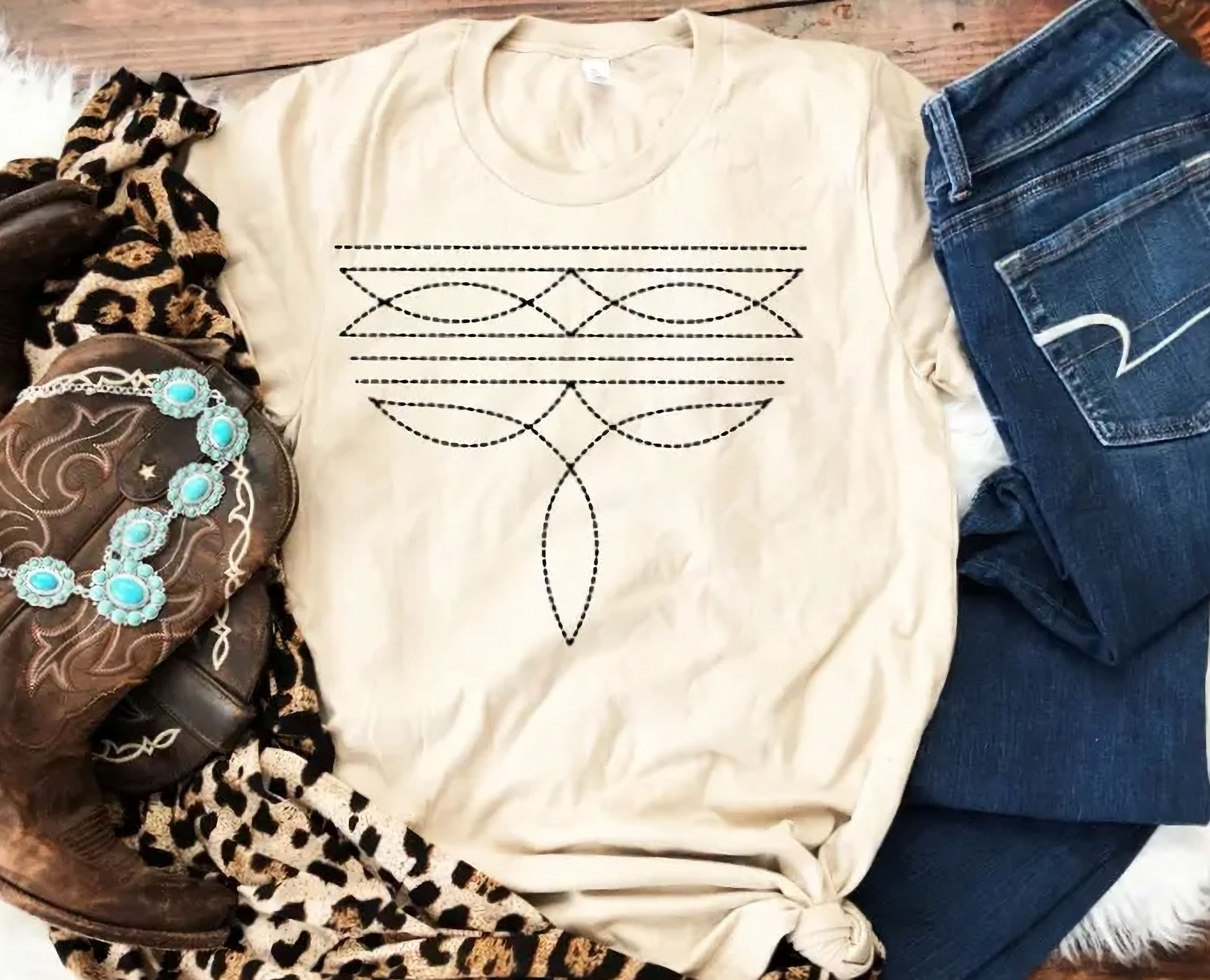Boot Stitch Short-Sleeved Graphic Tee
