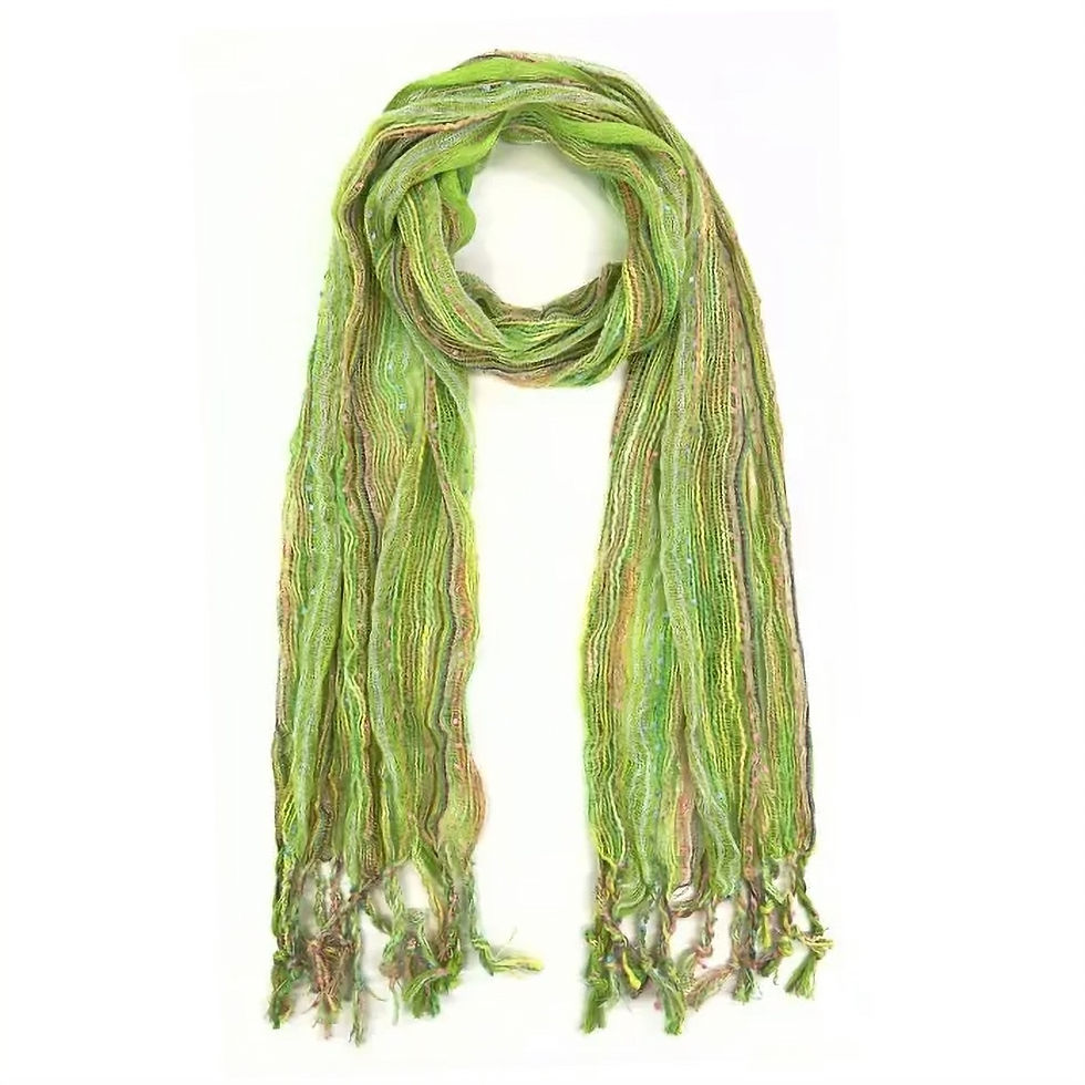Thumbnail: Multicolored Thread Artisan Scarf