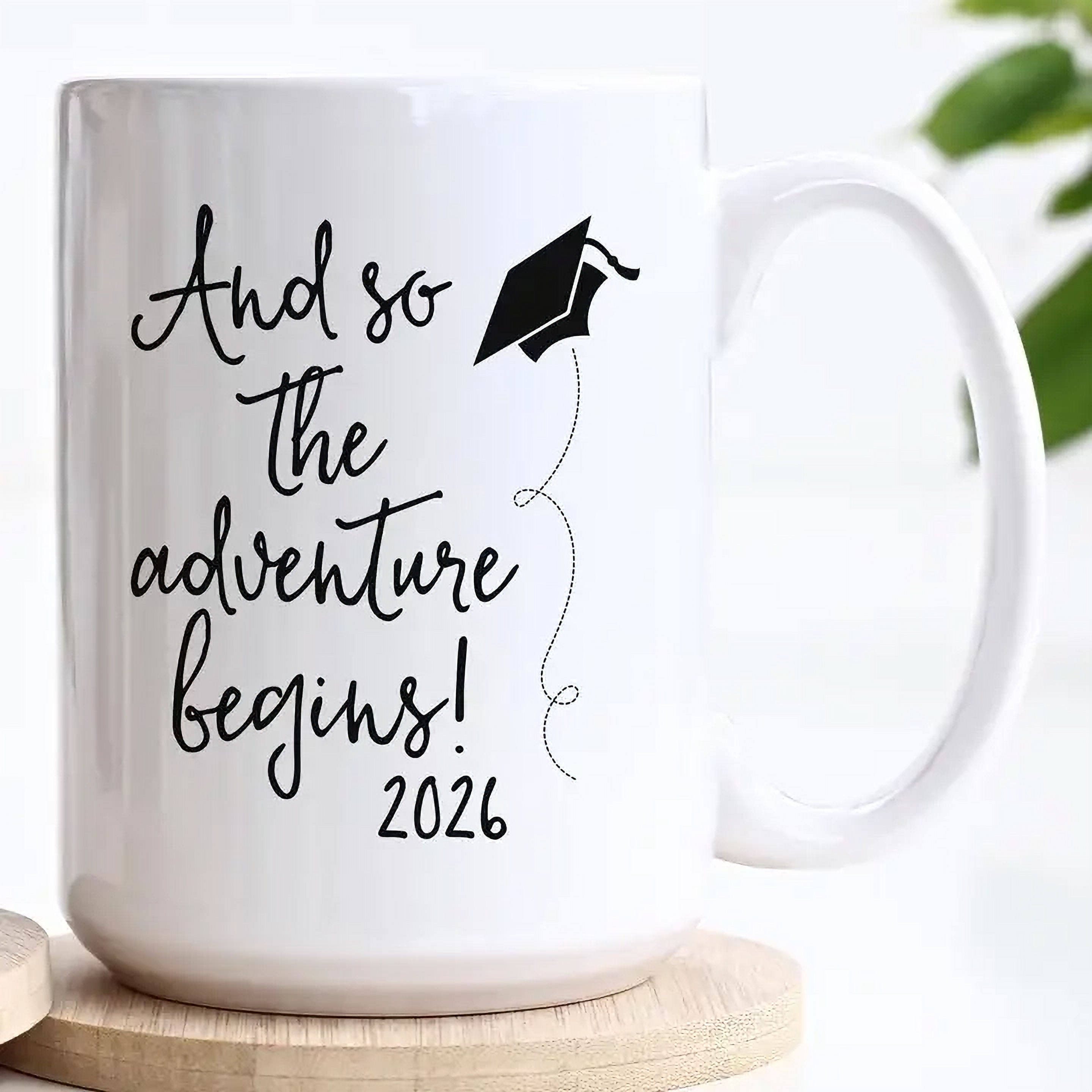 15oz The Adventure Begins 2026 Graduation Mug