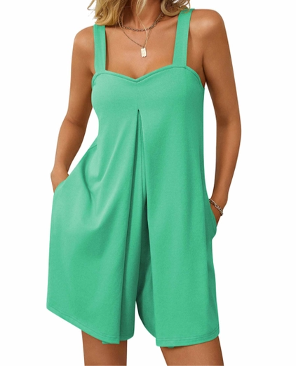 Thumbnail: Loose Casual Shorts Jumpsuit
