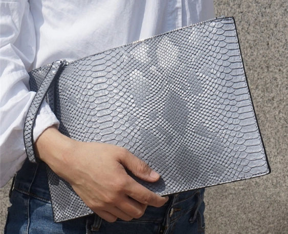 Thumbnail: 3D Python Pattern Wristlet Handbag