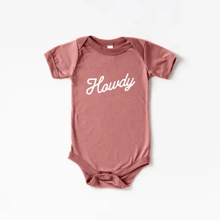 Thumbnail: Howdy Baby Short-Sleeved Organic Onesie