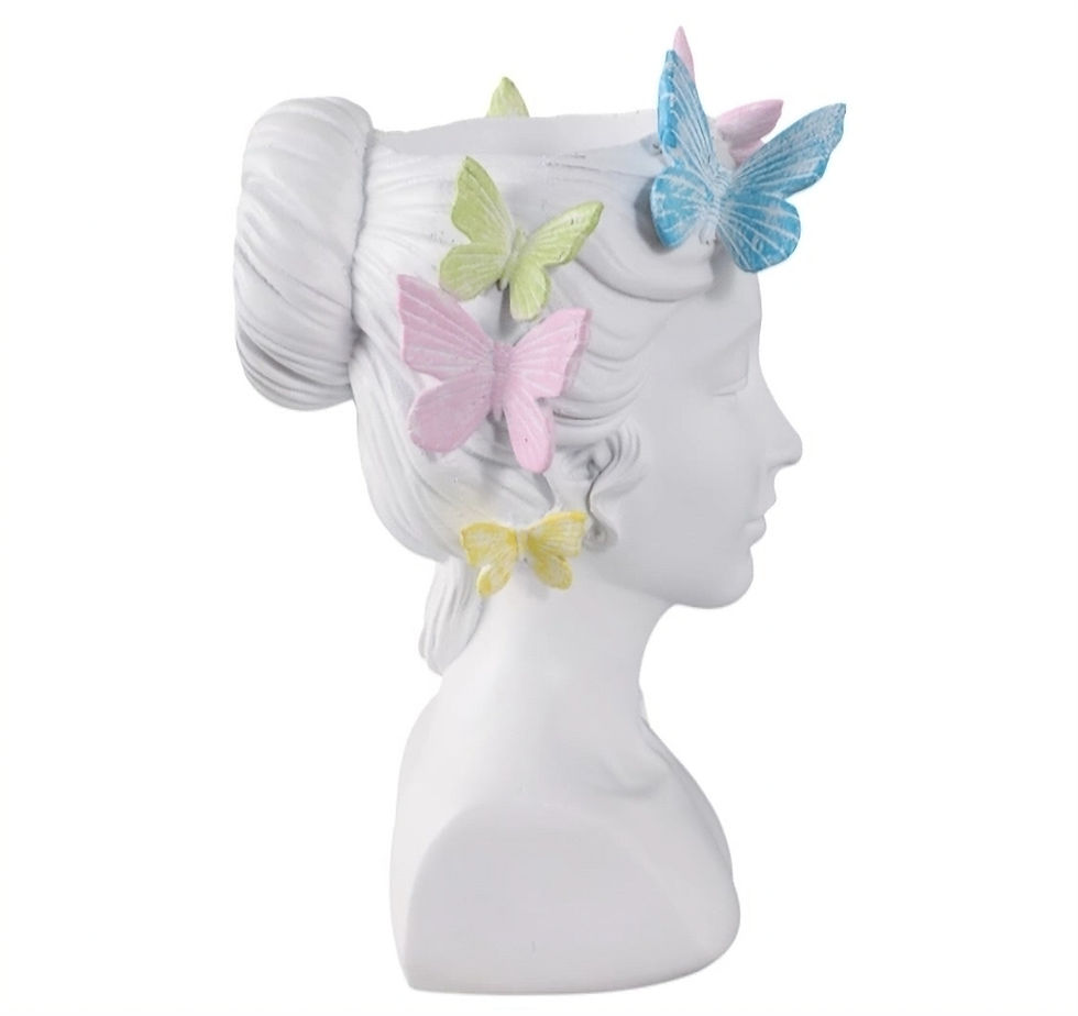 Thumbnail: 7" Lady with Butterflies Planter