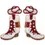 Thumbnail: Game Day Cowgirl Hat Boots Beaded Earrings 