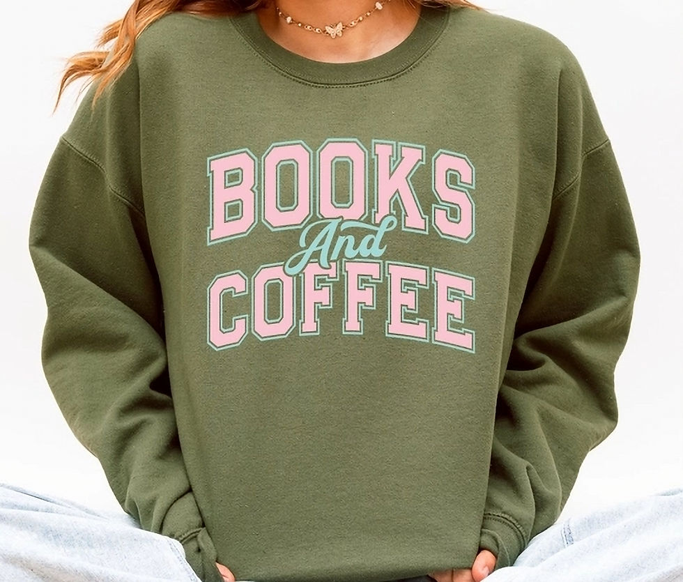 Thumbnail: Books and Coffee Sweatshirt