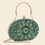 Thumbnail: Rhinestone Floral Evening Clutch Bag