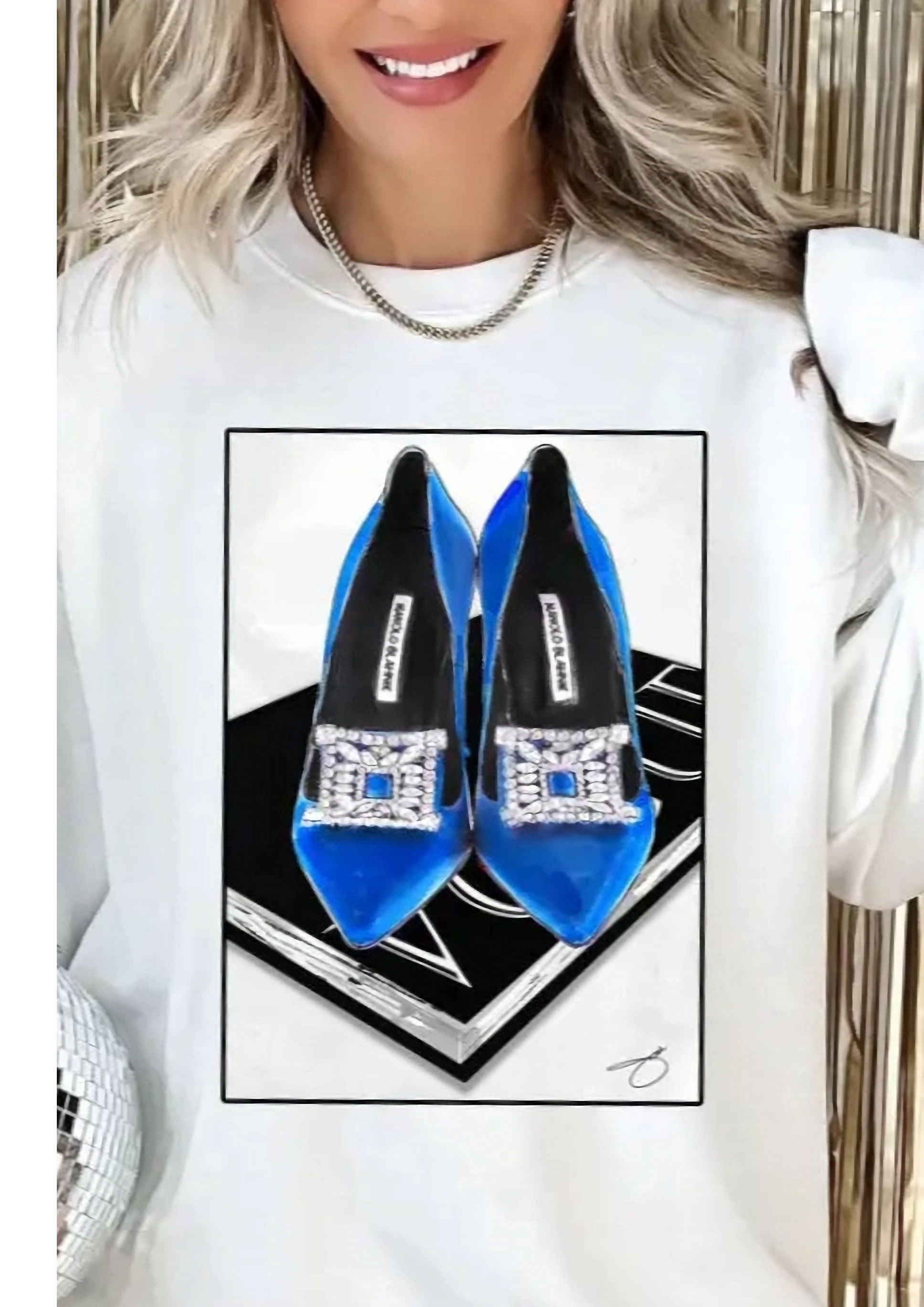 Blue Shoes Sweatshirt