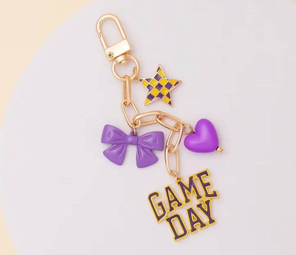 Thumbnail: “Game Day” Bag Charm Keychain