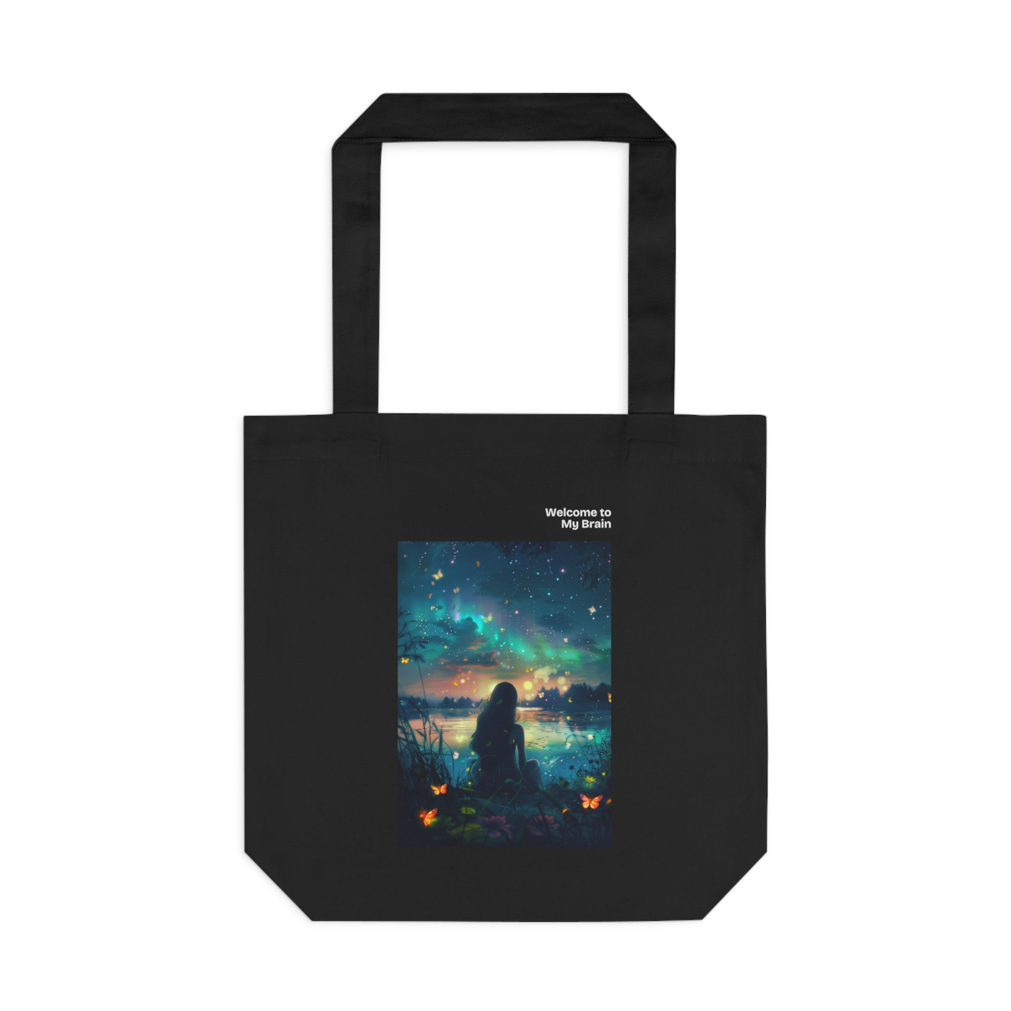 Welcome to My Brain (Aurora) Cotton Canvas Tote Bag