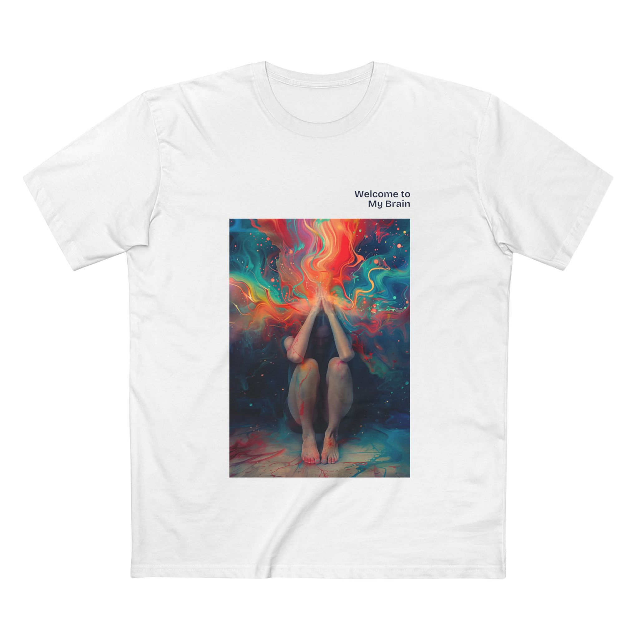 Welcome to My Brain (Brainwaves) Men's Staple Tee