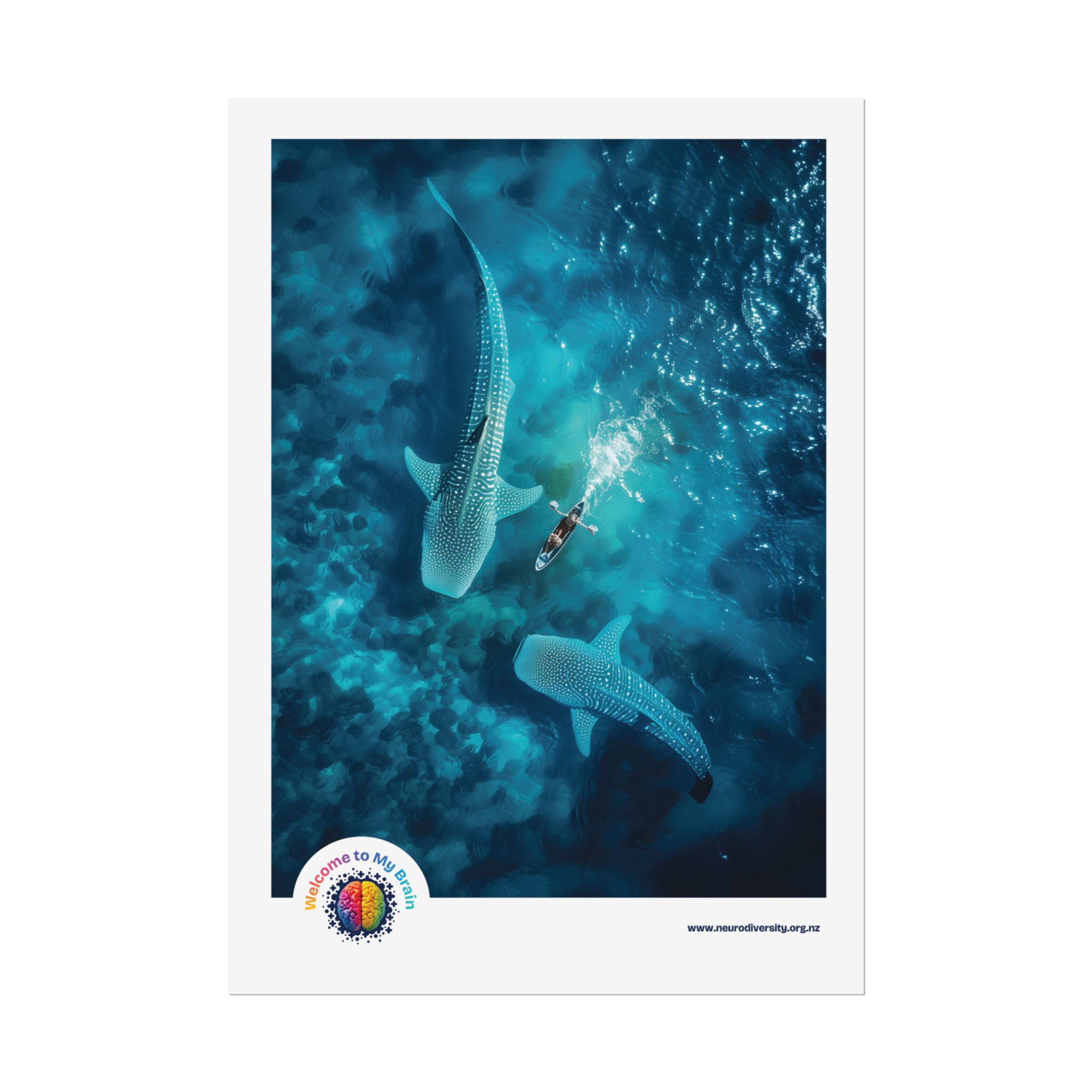 Welcome to My Brain (Sharks) Poster