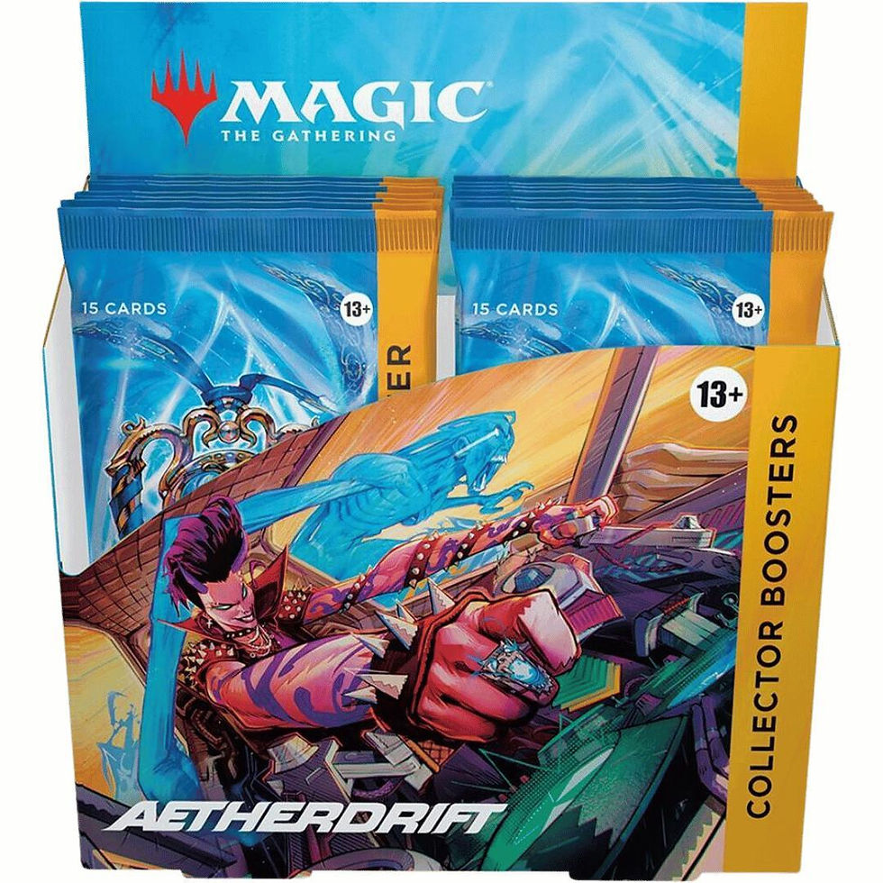 Thumbnail: Magic the Gathering Aetherdrift Collector Booster Pack and Box MTG