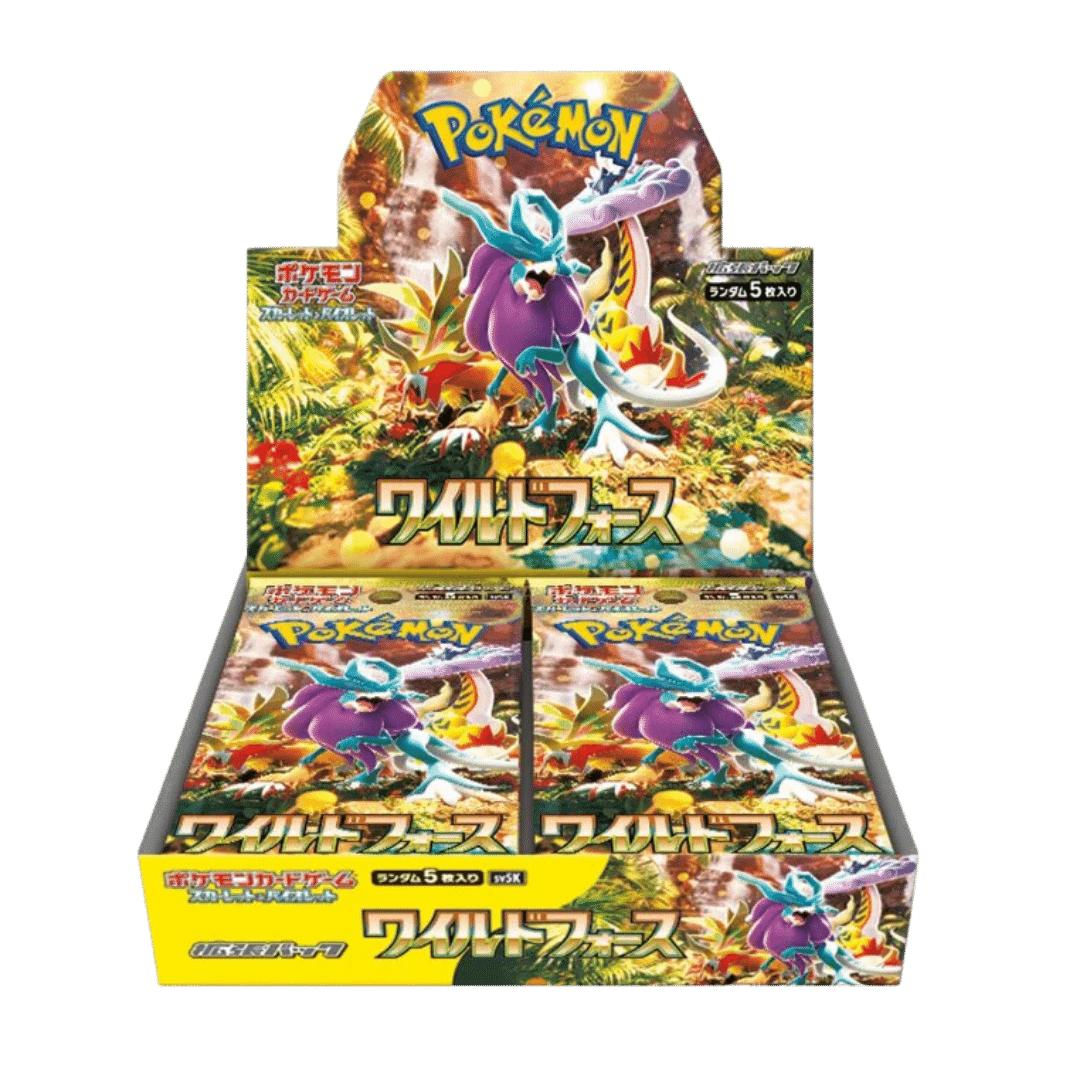 Japanese Wild Force Booster Packs and Boxes of Pokemon Cards