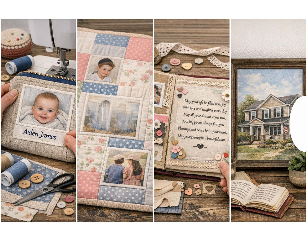 Custom Printed Fabric Squares – 8×10" Polyester | Perfect for Creative Makers & Meaningful Gifts