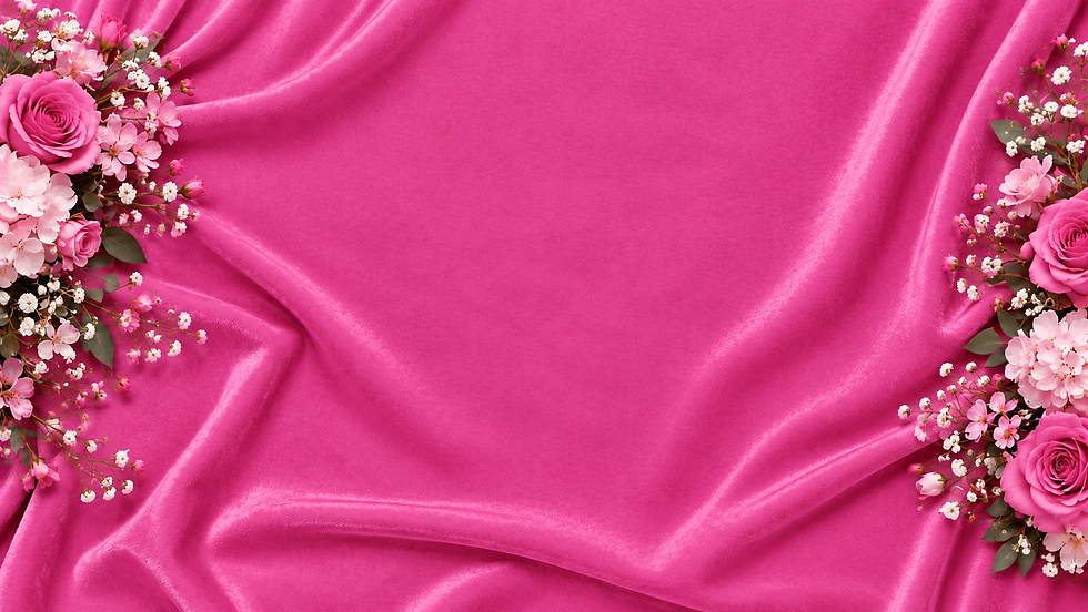 Fuchsia Satin Floral Frame.png