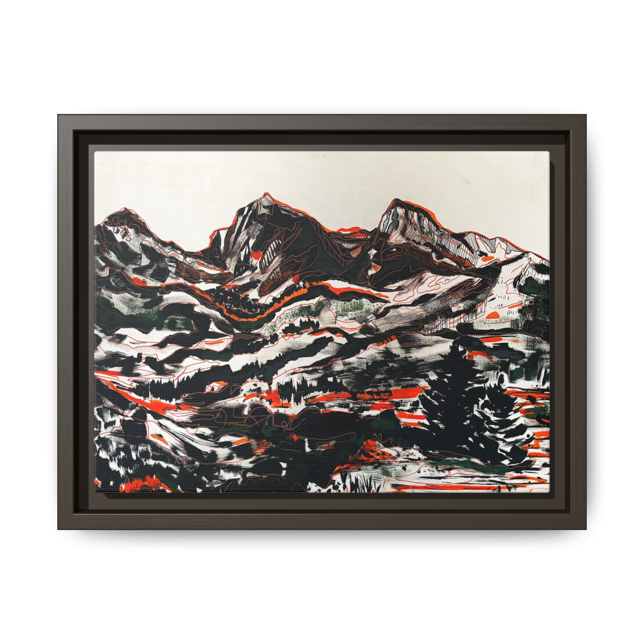 Abstract mountain landscape print on Tote Bag (AOP)