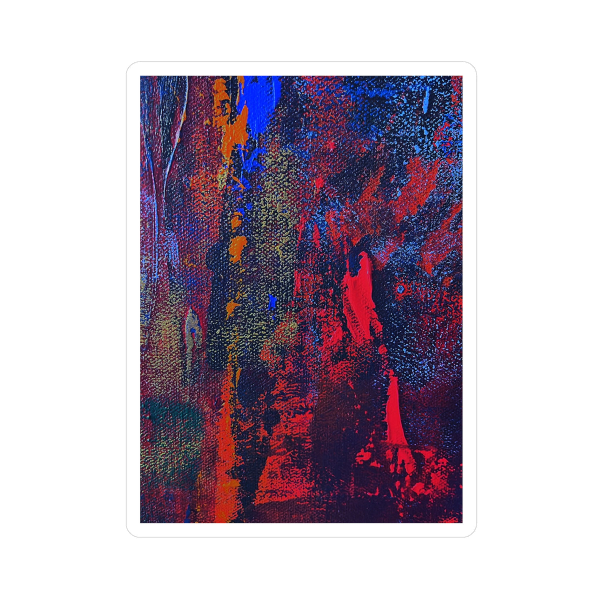 Abstract red and blue pattern for Tote Bag (AOP)
