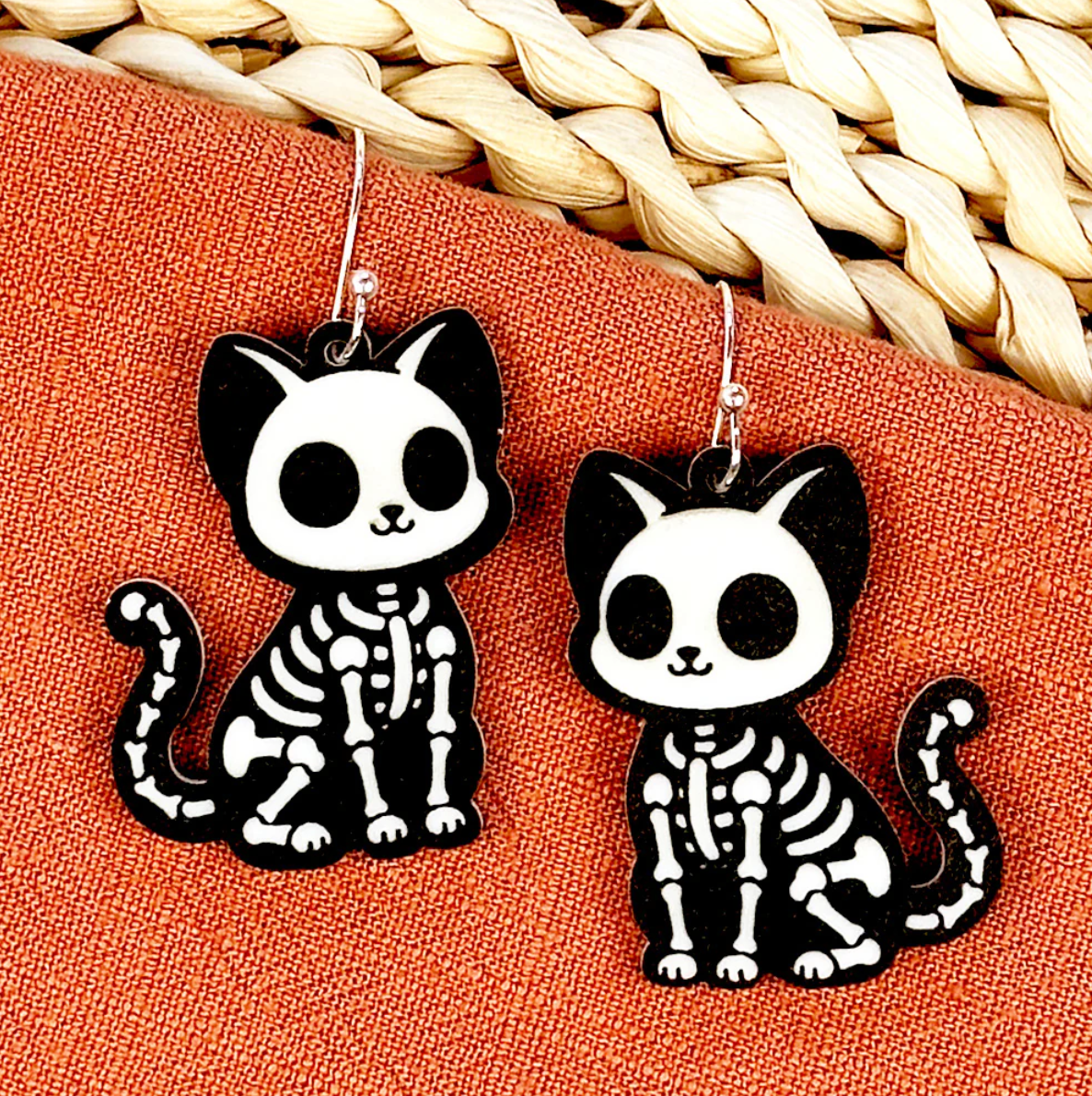 Skeleton Halloween Earrings