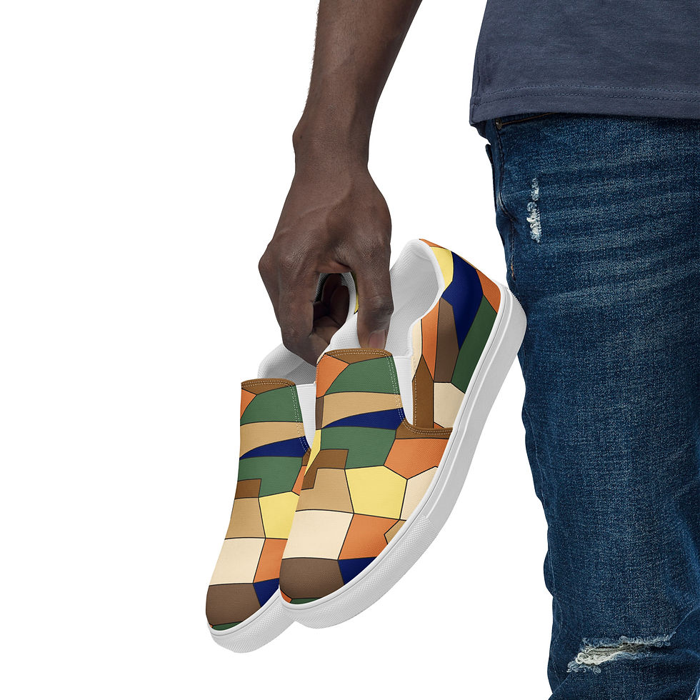 Thumbnail: Suvano Men’s slip-on canvas shoes