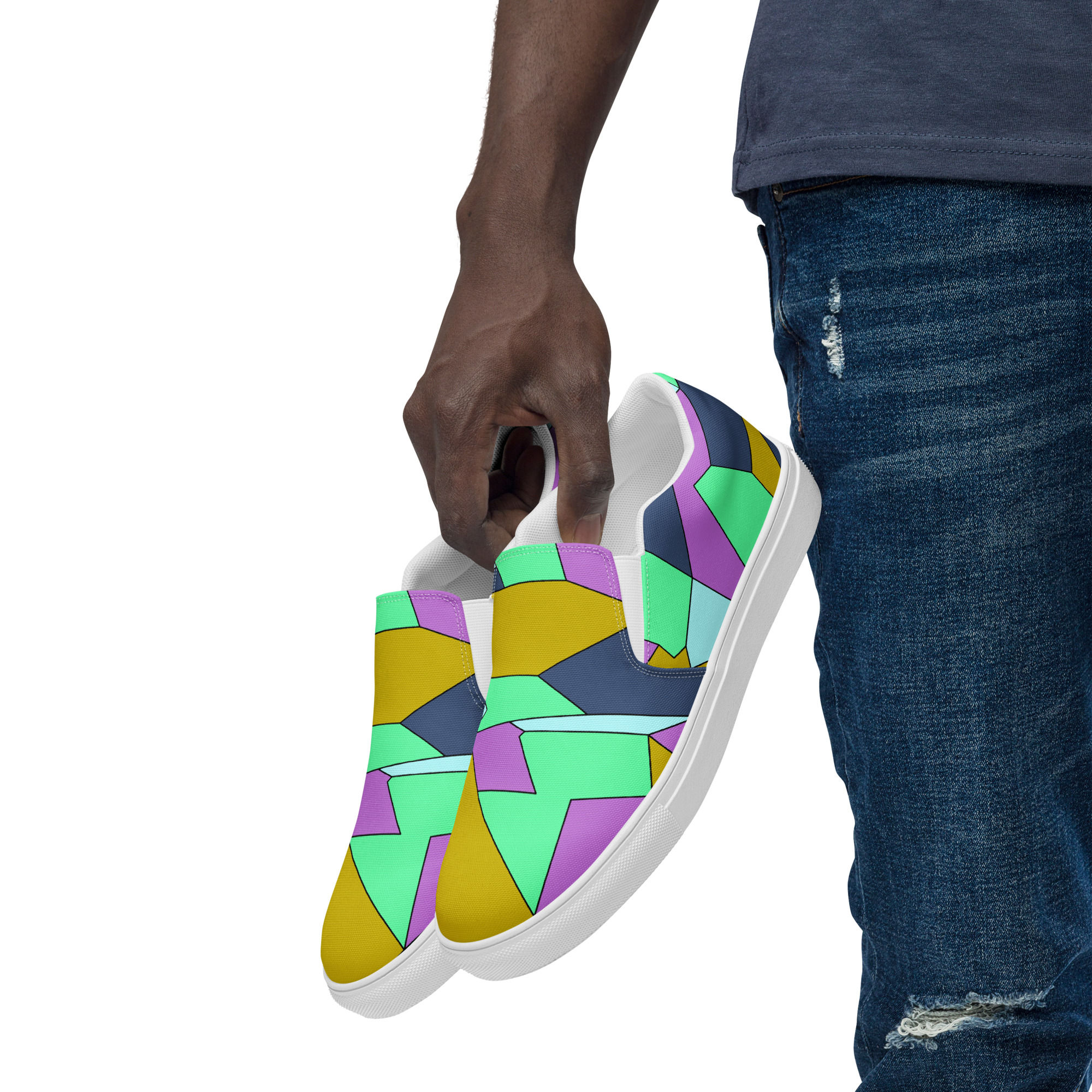 Anthropex Men’s slip-on canvas shoes