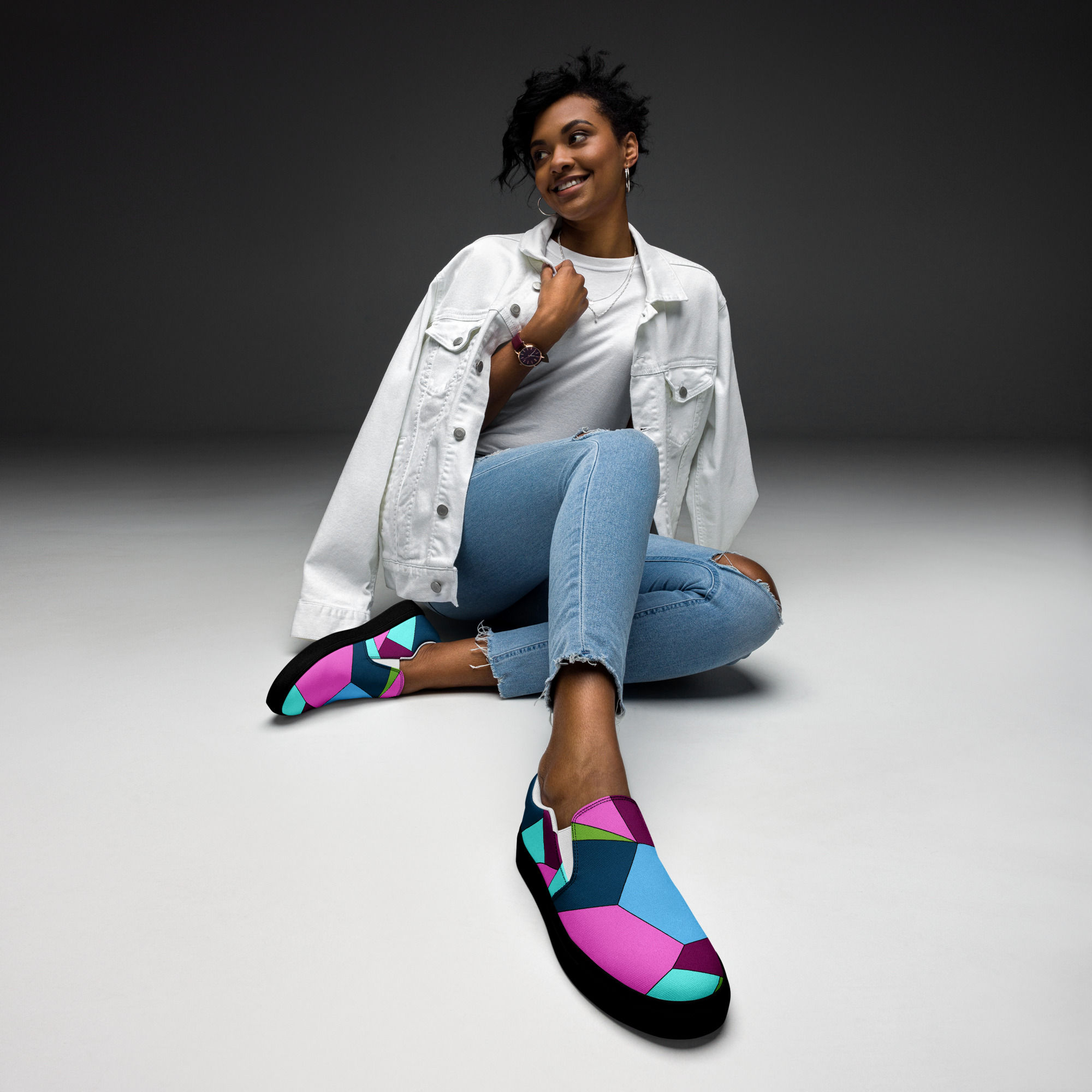 Sashaban Women’s slip-on canvas shoes