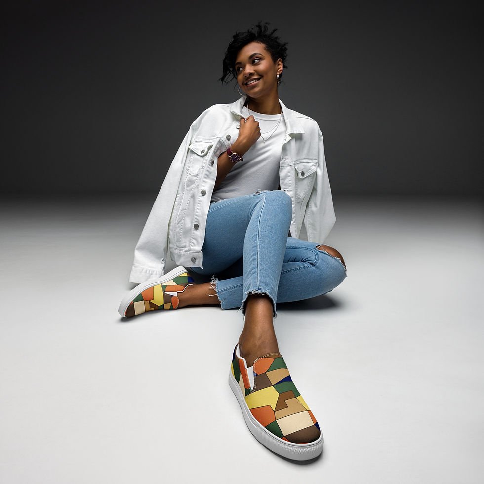Thumbnail: Suvano Women’s slip-on canvas shoes