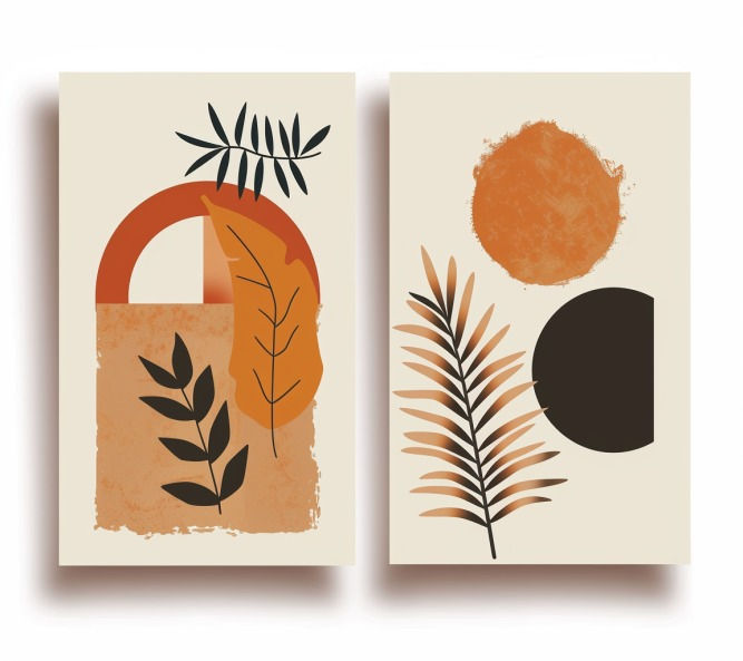 The Set Of Paintings Series 83 ab