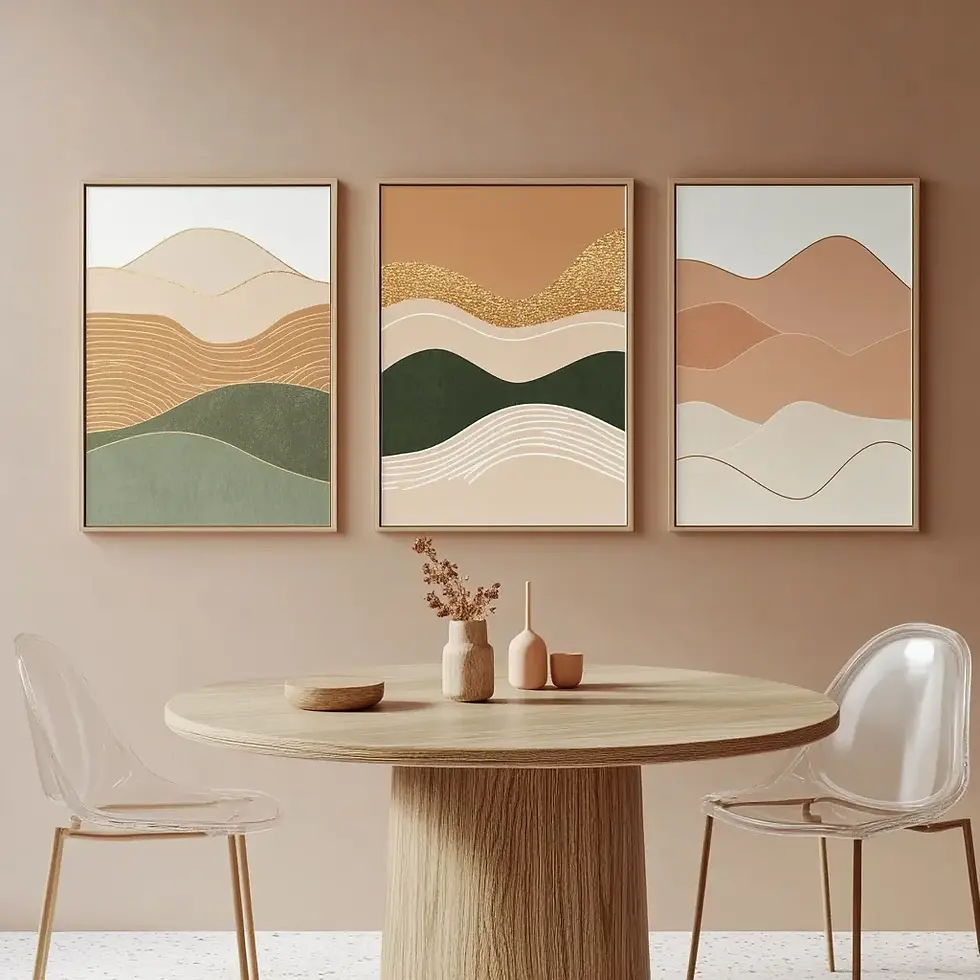 Set of Paintings Abstract 156 ab