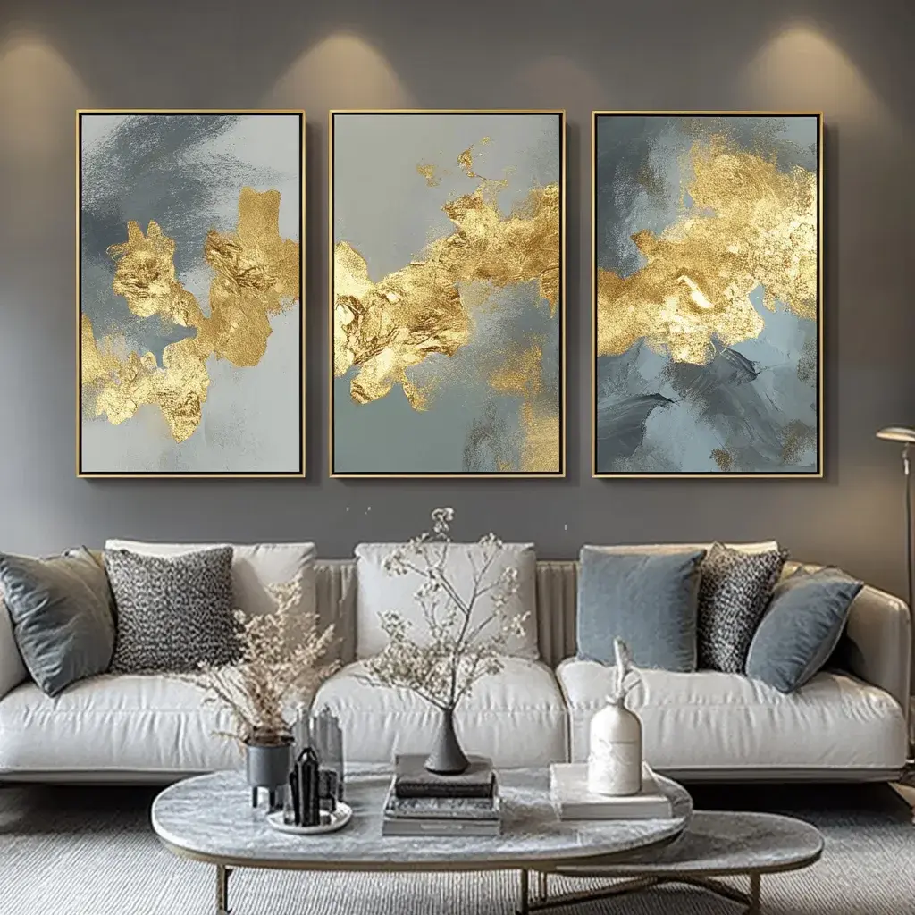 "Gold" Abstract Series 338 ab