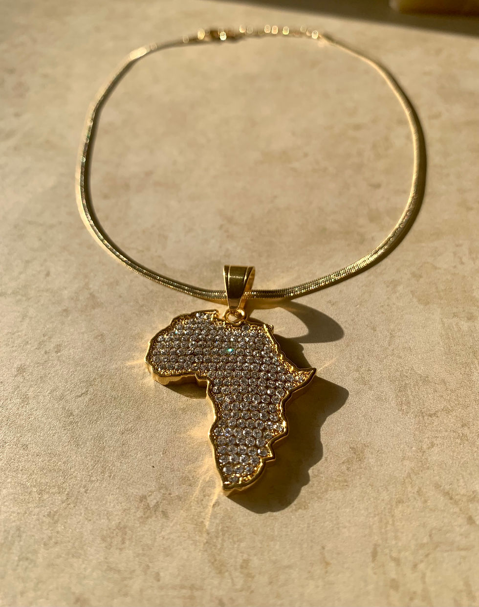 Thumbnail: Mother Africa Rhinestone Necklace