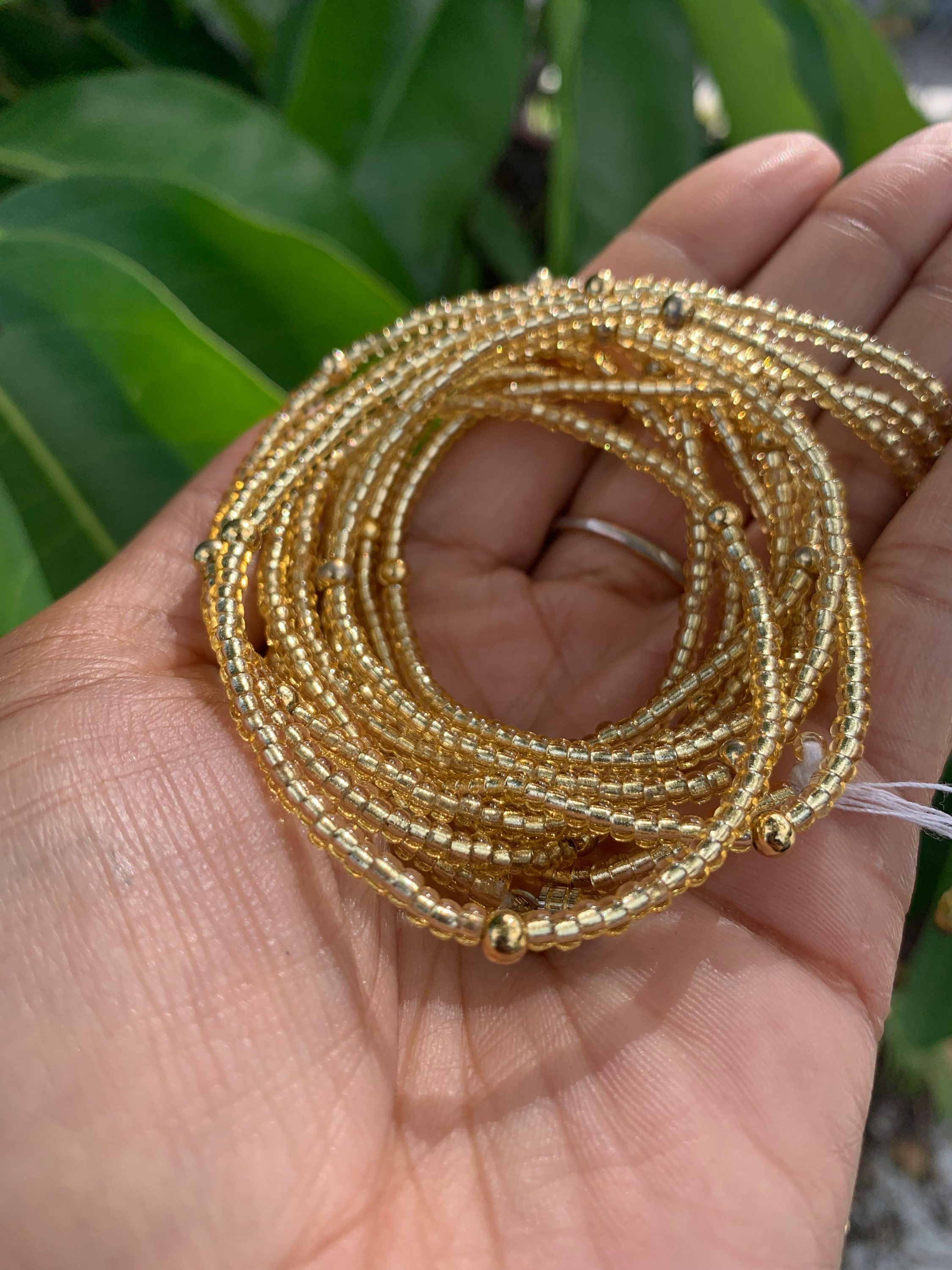 'Champagne Brilliance' Waistbeads