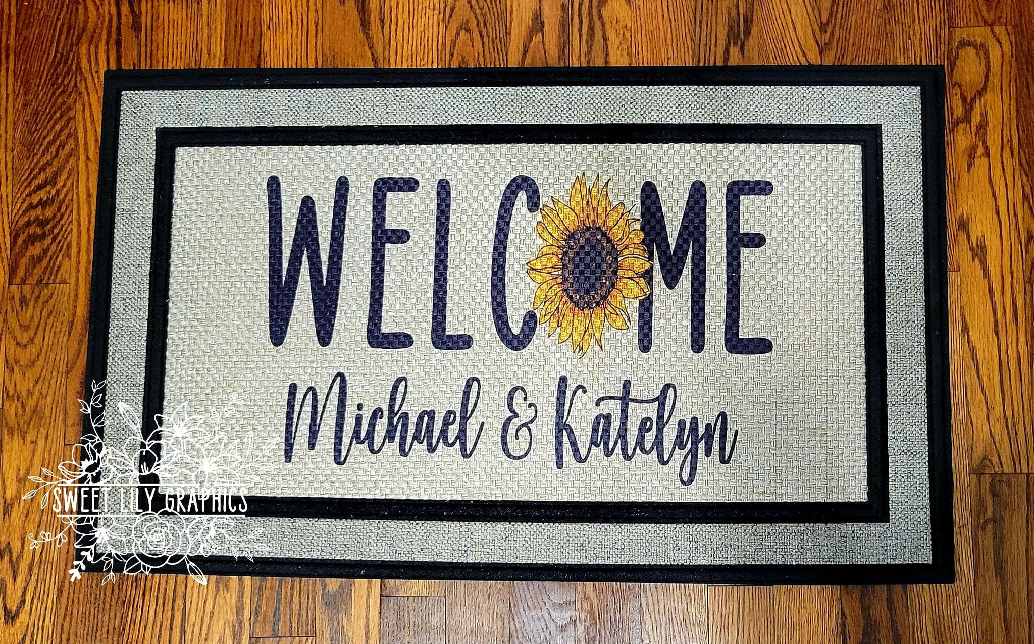 Welcome Sunflower Doormat