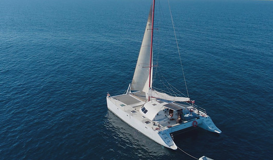Catamarán de Mojito Charter en Cala Jondal, Ibiza