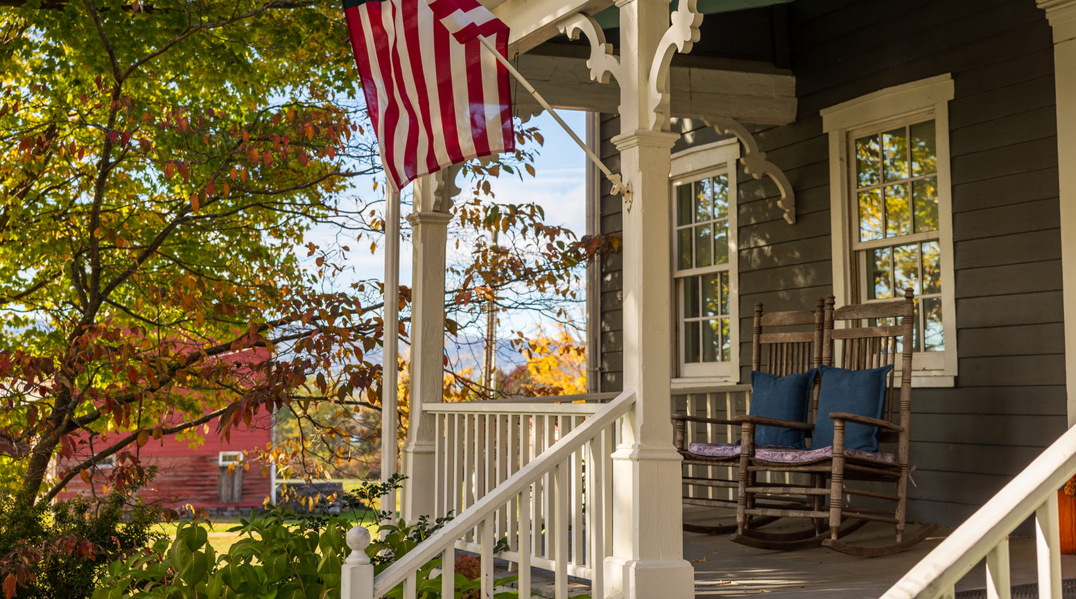 Front porch at the B&B
