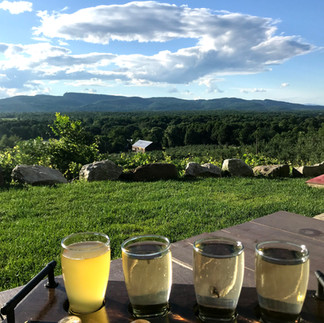 Cider flight at Kettleborough Cider House