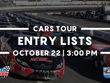 CARS Tour Entry Lists - Oct. 22, 2022