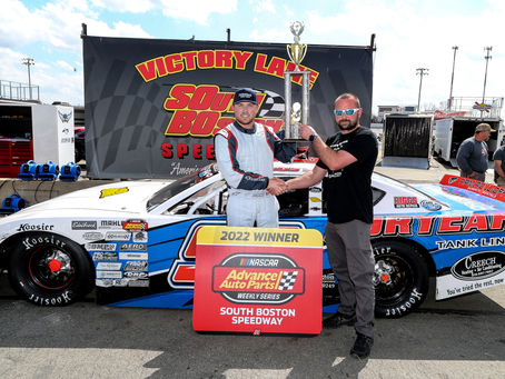 Layne Riggs sweeps twin races in South Boston Speedway season opener