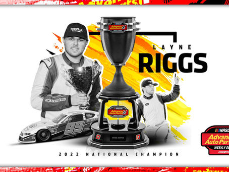 Layne Riggs becomes youngest NASCAR Advance Auto Parts Weekly Series Champion